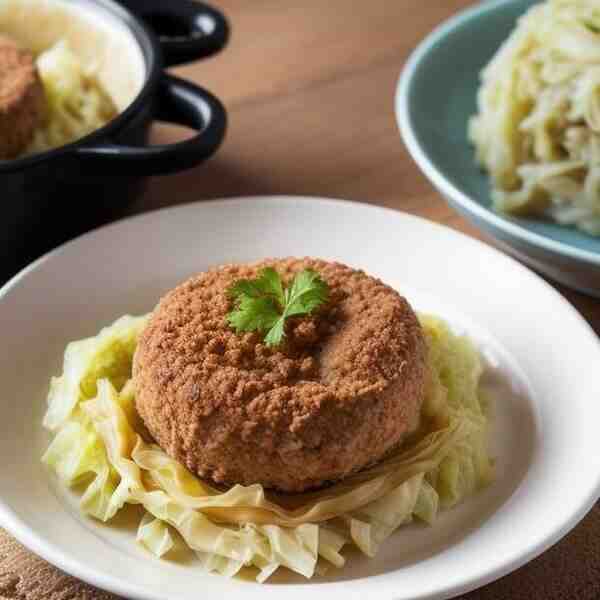 Тушеная капуста с сосисками
